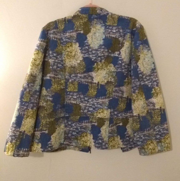 3 for $20~Christopher & Banks Print Cotton Jacket - Picture 5 of 8